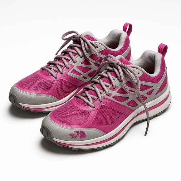 THE NORTH FACE Women's Sz 8 Pink Cradle Snake Plate Trail Running Walking Shoes - Picture 1 of 6